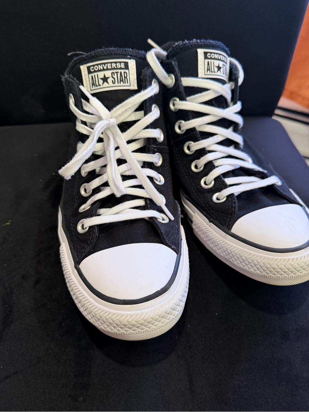 Converse Black and White All Star Low Top Sneakers